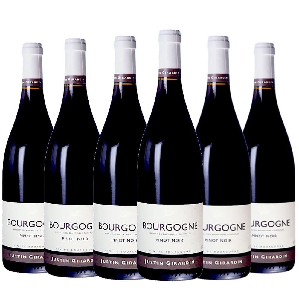 [6本セット] ブルゴーニュ・ピノ・ノワール (ドメーヌ・ジュスタン・ジラルダン)　Bourgogne Pinot Noir (Domaine Justin Girardin)　フランス ブルゴーニュ 赤 フルボディ 750ml