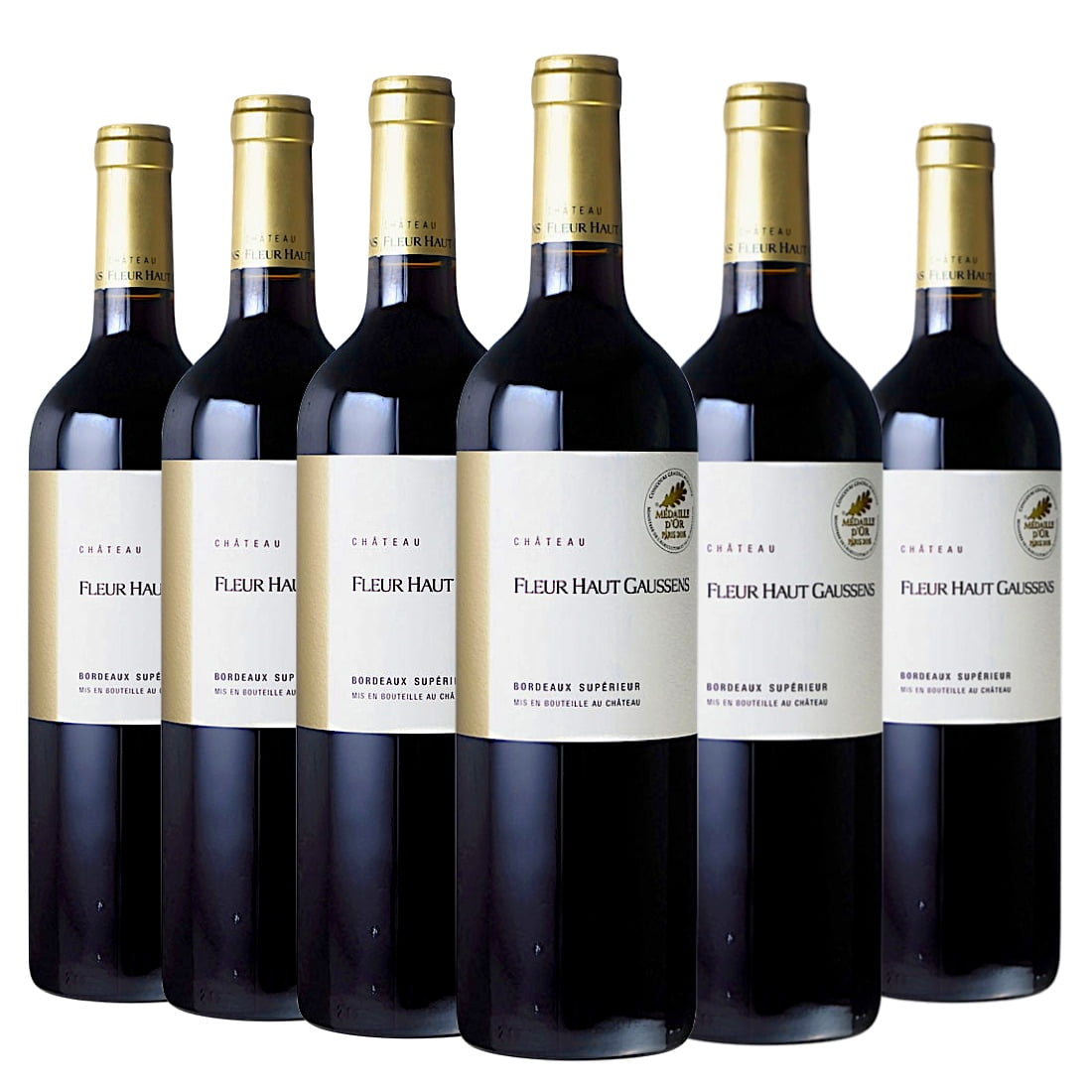 [6本セット] シャトー・フルール・オー・ゴーサン [2014] / Chateau Fleur Haut Gaussens / フランス / ボルドー / ボルドー・シュペリュール / 赤ワイン / フルボディ / 750ml｜Donguriano　Wine