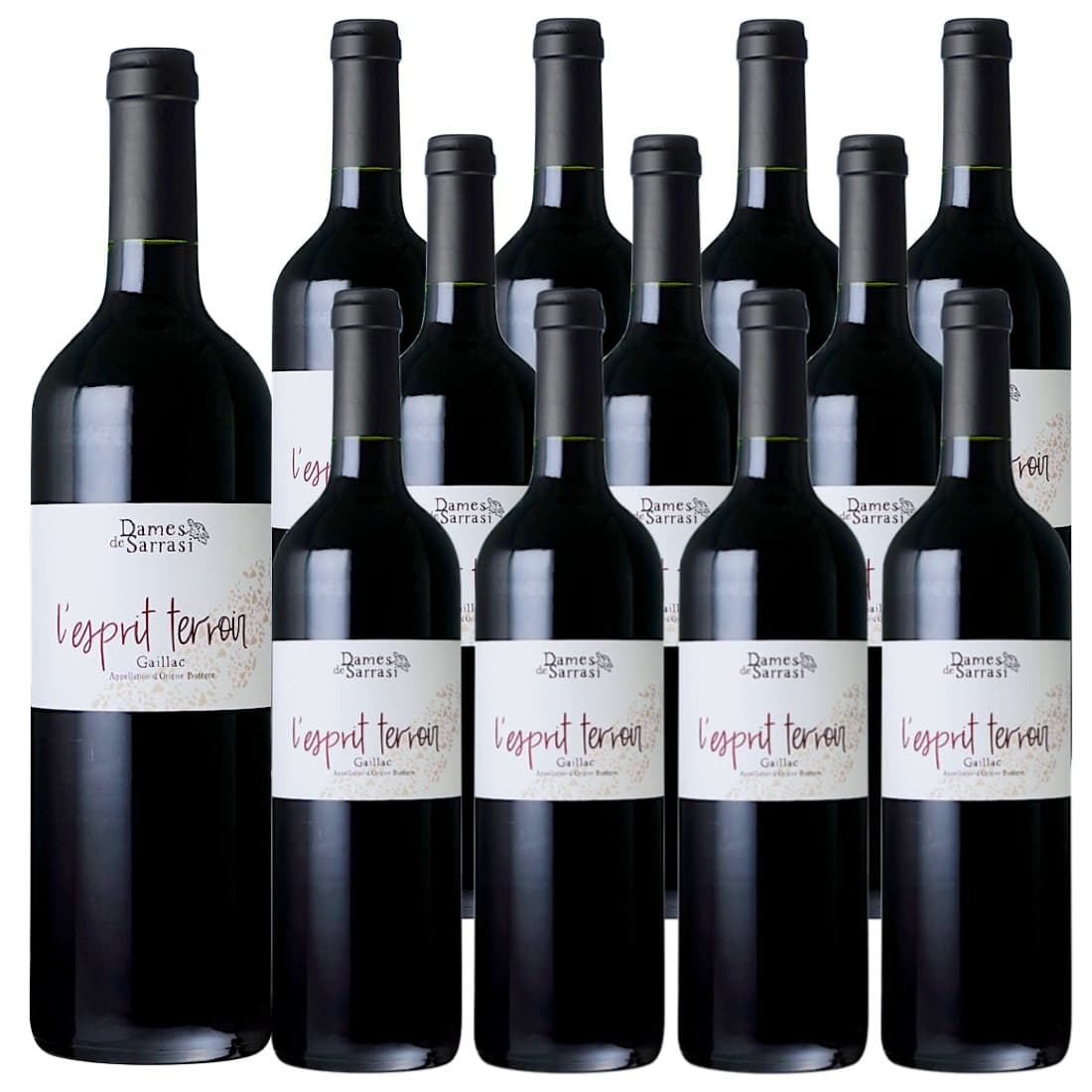 [12本セット] レスプリ・テロワール・ガイヤック・ルージュ [2022] (ダーム・ド・サッラシ) / L'Esprit Terroir Gaillac Rouge (Dames de Sarrasi) / フランス / 南西地方 / 赤ワイン / フルボディ / 750ml｜Donguriano　Wine