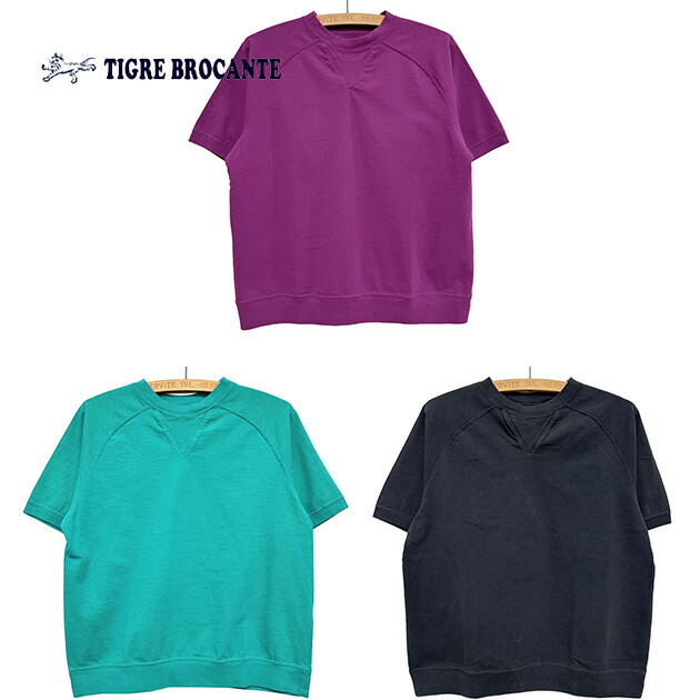 本品はポイント＋4倍です！ TIGRE BROCANTE ティグルブロカンテ アメリカンヴィンテージライト天竺ラグラン半袖T