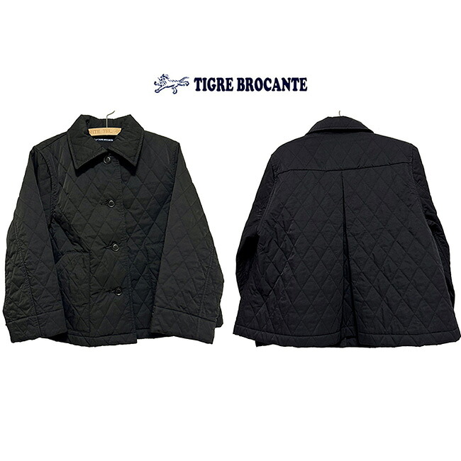 20%OFF SALE【Ladies】セール TIGRE BROCANTE ティグルブロカンテ ナイロンツイルキルティングウォームカラージャケット カラー：ブラック サイズ：Ladies F(one size)