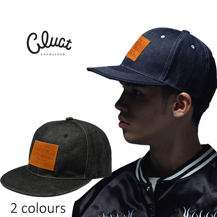 CLUCT [クラクト] FERN [DENIM CAP] 本革ワッペン６パネルデニムキャップ SIZE:FREE
