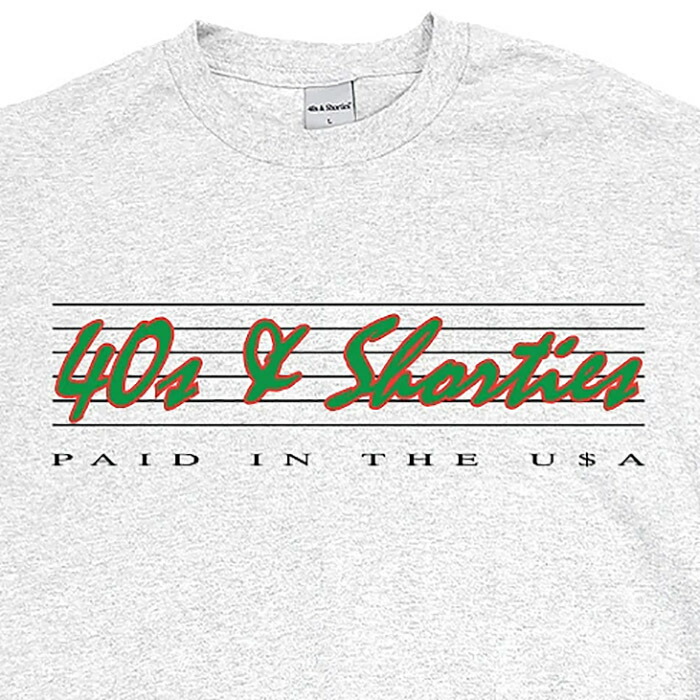 40s Shorties フォーティーズアンドショーティーズ Era Tee S S アートロゴ半袖tセーター 日書史象る店条令物件 本品は骨子 倍です オーセンティックな乗務員喉頸tシャツ Damienrice Com