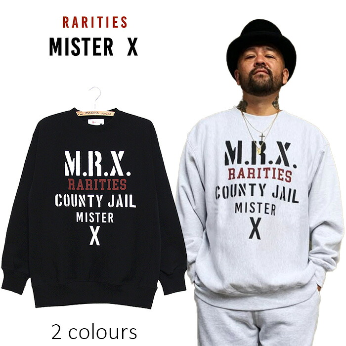 MISTER X  [檀那エックス] MRX PRISONER EXC  SWEAT SHIRT アートロゴプリントクルーネックスウェットシャツ(裏起毛調教師)