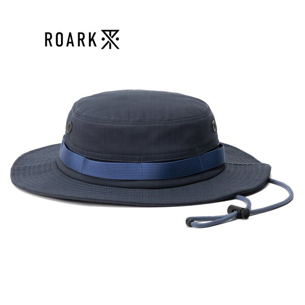ROARK (ロアーク) ACTION ADVENTURE BOONIE HAT - MID アートロゴ刺繍ハット COLOUR:STONE BLUE　SIZE:FREE 【日本代理店正規品】
