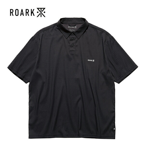 SALE･30%OFF 【セール】 ROARK (ロアーク) BLESS UP POLO S/S ブレスアップ半袖ポロシャツ COLOUR:BLACK 【日本代理店正規品】 7,300円
