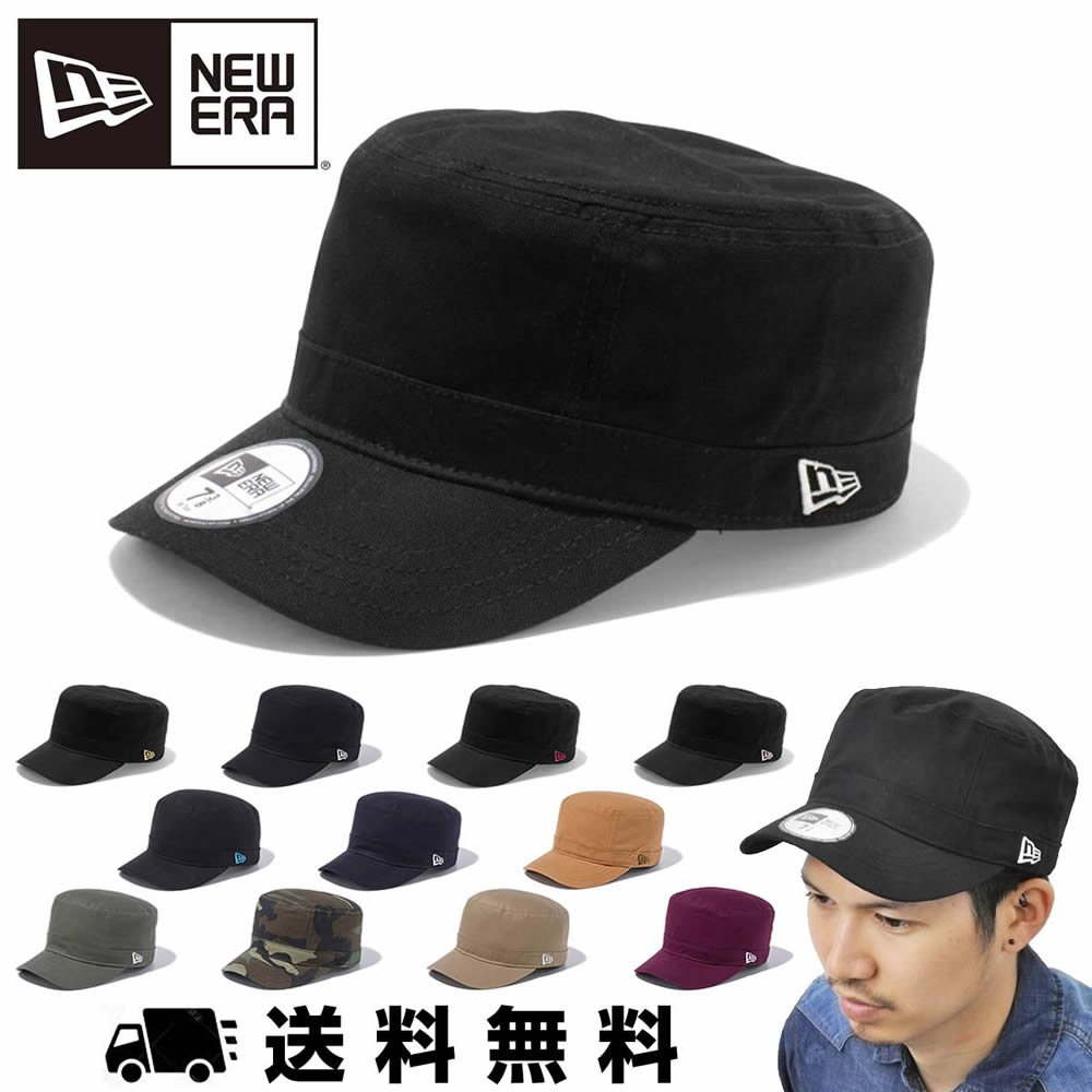 即納！最大半額！ ミリタリーキャップ ミリタリー キャップ ワーク NEWERA ワークキャップ ニューエラ メンズキャップ ERA ダック 帽子  迷彩柄 レディース メンズ 送料無料 NEW コットン WM-01 ニューエラー 帽子