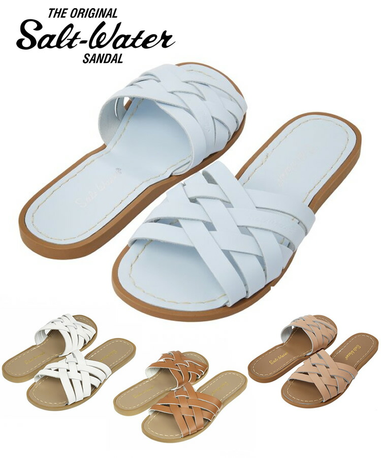 SALT WATER SANDALS ソルトウォーター サンダル レディース Salt-Water Retro Slide シューズ 靴 革 ウィメンズ レザー レザーサンダル くつ 海辺 ビーチ プール 本革 正規品 ホワイト ブラウン