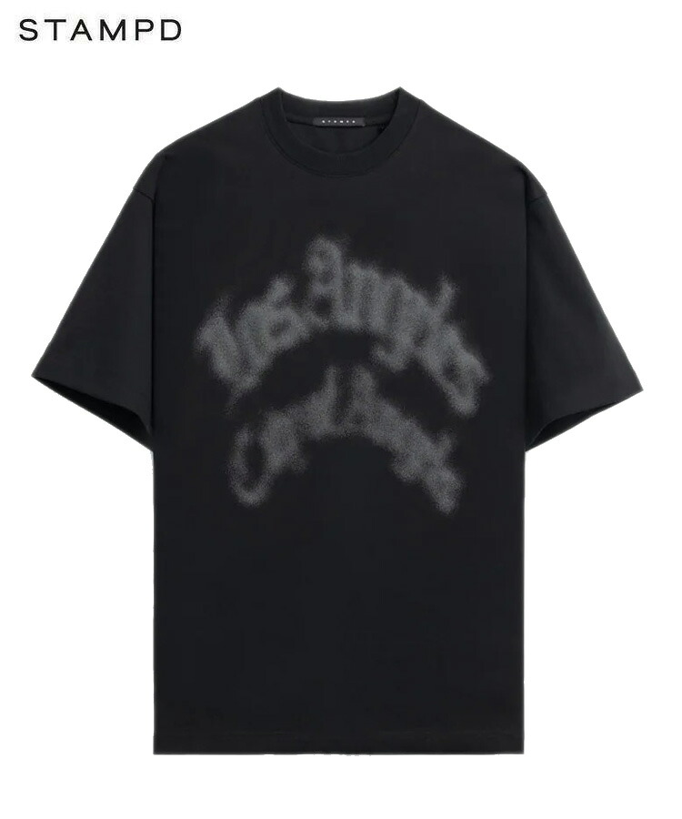 STAMPD スタンプド メンズ Tシャツ LA CALIFORNIA RELAXED TEE ブラック SLA-M3561TE トップス 半袖 ロゴ プリント グラフィック リラックスフィット コットン クルーネック ユニセックス