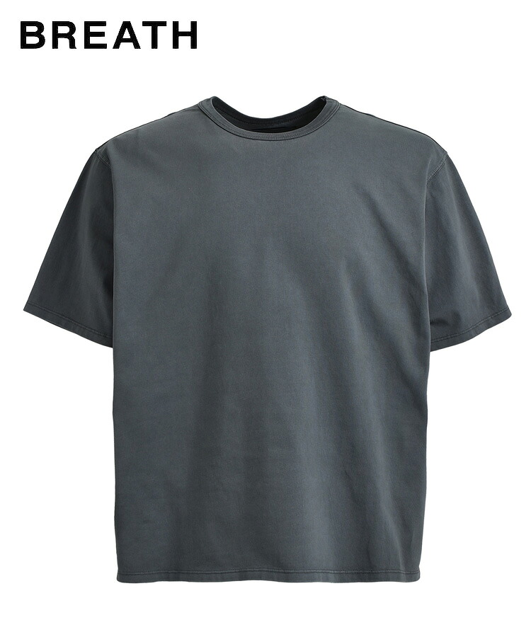 BREATH ブレス メンズ Tシャツ NEWRICH SLIM CROPPED TEE ブラック BR25SS-C5012 BADHOP バッドホップ トップス 半袖 スリム クロップド ヒップホップ レディース ユニセックス