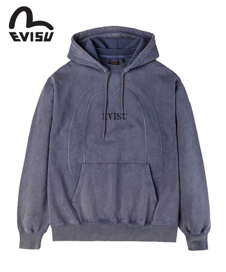 EVISU エヴィス　メンズパーカー　ブラック　40 服 　綿 EVISU エヴィス メンズパーカー ブラック 40 服 綿 EVISU