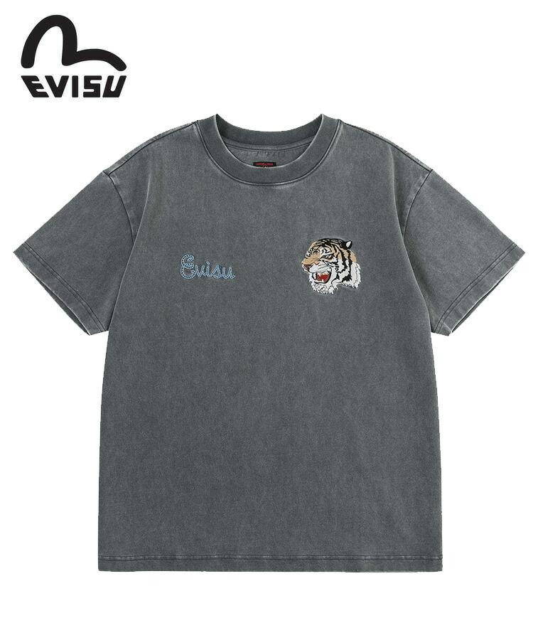 EVISU エヴィス Tシャツ カモメ グレー 楽天市場】EVISU エヴィス Tシャツ メンズ 半袖 手描きカモメ