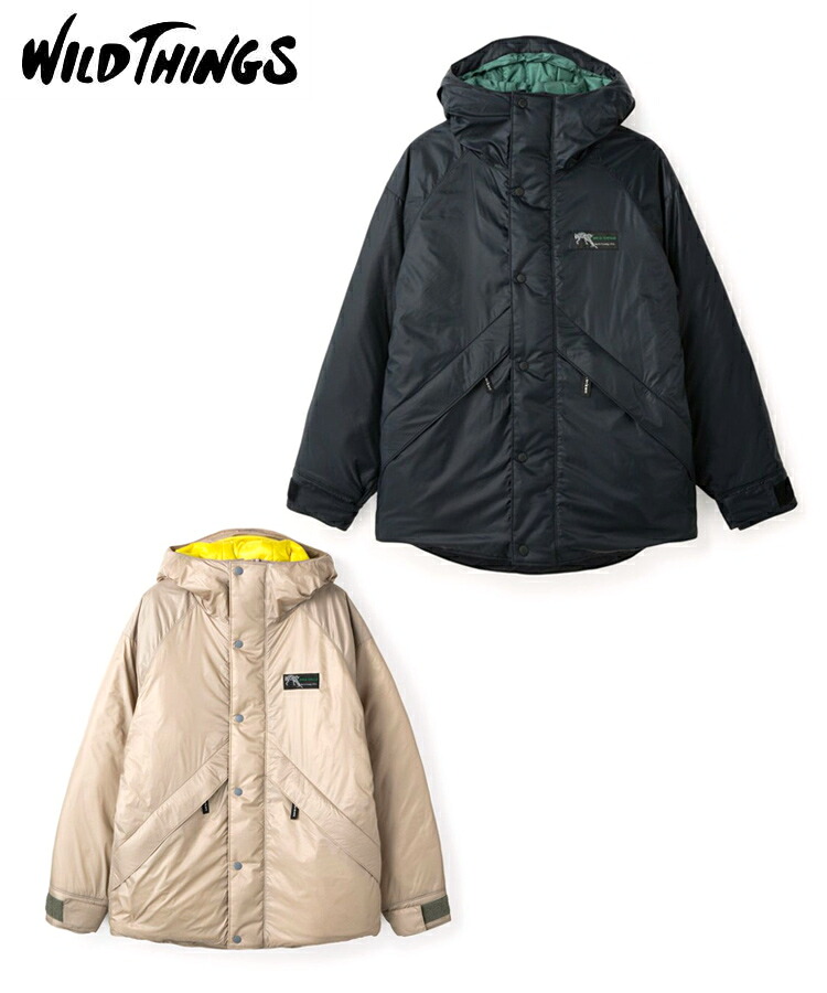 WILD THINGS ワイルドシングス メンズ ジャケット LIGHT DENALI JACKET ライトデナリジャケット WT25138SK ブラック ベージュ ロゴ タウンユース アウトドア カジュアル