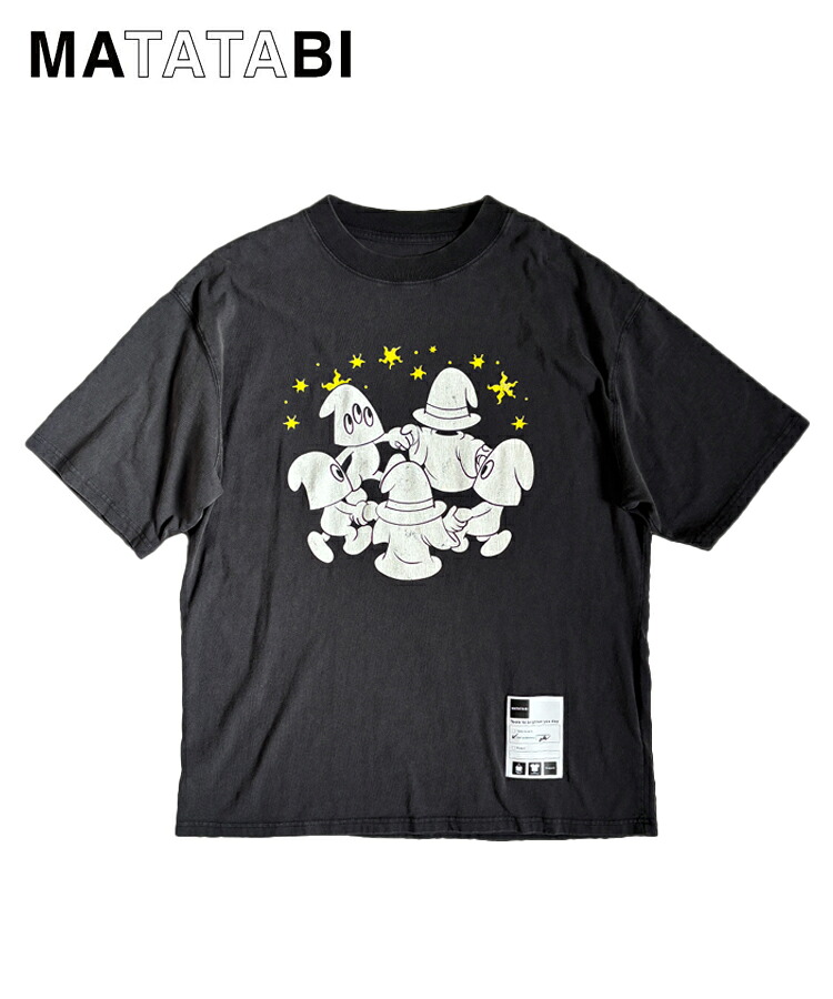 MATATABI 木天蓼 メンズ プルオーバー friend TEE 黒いこと MTTB-T-005 トップス 労働者の一団首っ玉 刷り上げる 半袖 レディース ユニ一発やる