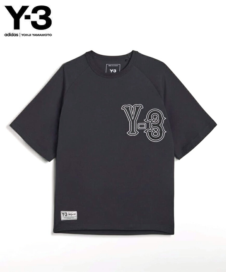 Y-3 ワイスリー メンズ Tシャツ ELITE 5 GFX SHORT SLEEVE TEE エリート グラフィック ショート スリーブ ティー ブラック KQ9307 トップス 半袖 刺繍 ロゴラベル Y-3ロゴ adidas yohji yamamoto ヨウジヤマモト ロゴ レディース ユニセックス