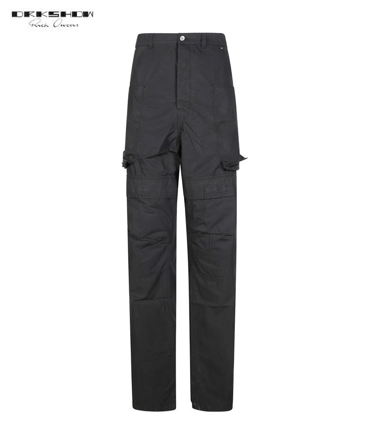 DRKSHDW ダークシャドウ メンズ パンツ STEFAN CARGO ブラック DU01F4368 CR ボトムス ポケット ボタン フラップ ベルトループ カーゴ モード ストリート ストレート｜DONOBAN（ドノバン）