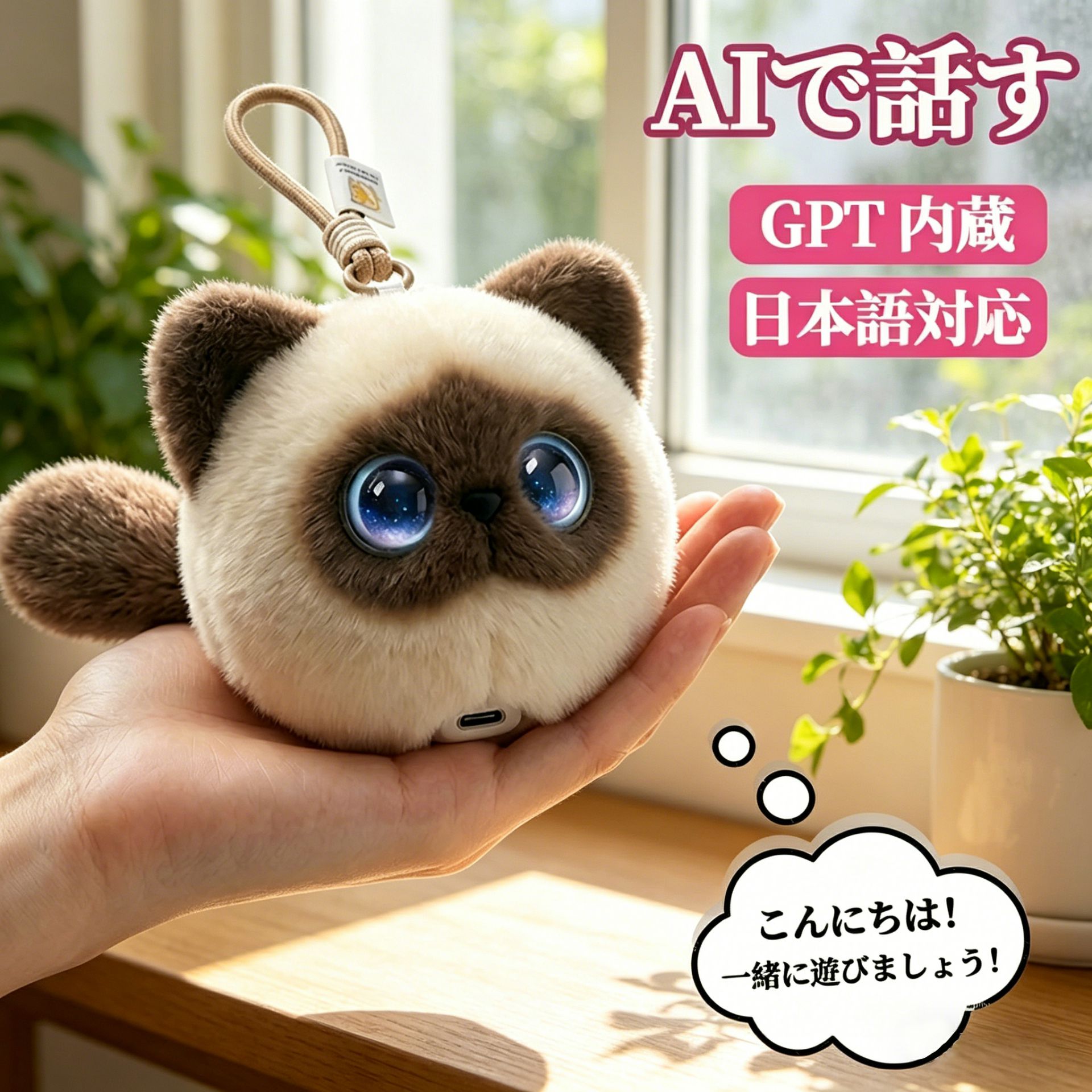 人工知能学愛玩動物 陰電子愛玩動物 人工知能学 スマホ連絡  人工知能学語らい しゃべる ぬいぐるみ 音吐意識すること 海豹 タイ王国猫 ChatGPT相応う スマホ連絡 語らい 語り合う 多言語相応う 遊び道具 癒しグッズ 生まれ落ちる日 差し上げ物 小学生 成年者 一人暮らし 手のうち大きさ 差し上げ物 学び取る  差し上げ物 赤ちゃん 学習者 敬老の日