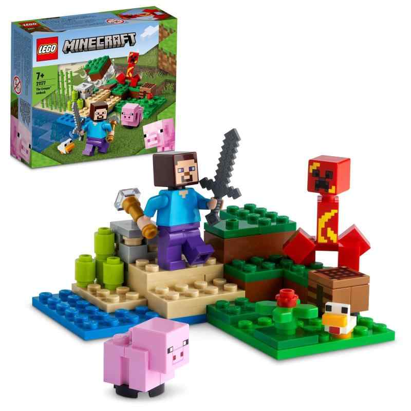 楽天市場】レゴ(LEGO) マインクラフト 巨大クリーパー像の鉱山
