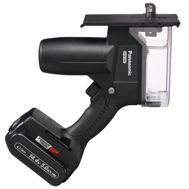 パナソニック(Panasonic) 充電角穴カッター 14.4V 5.0Ah電池パック&times;2個/充電器/ケース付 デュアル (14.4V/18V対応) IP5X 木工15mm・石膏30mm切断 EZ45A3LJ2F-B ブラック｜DONZ STORE