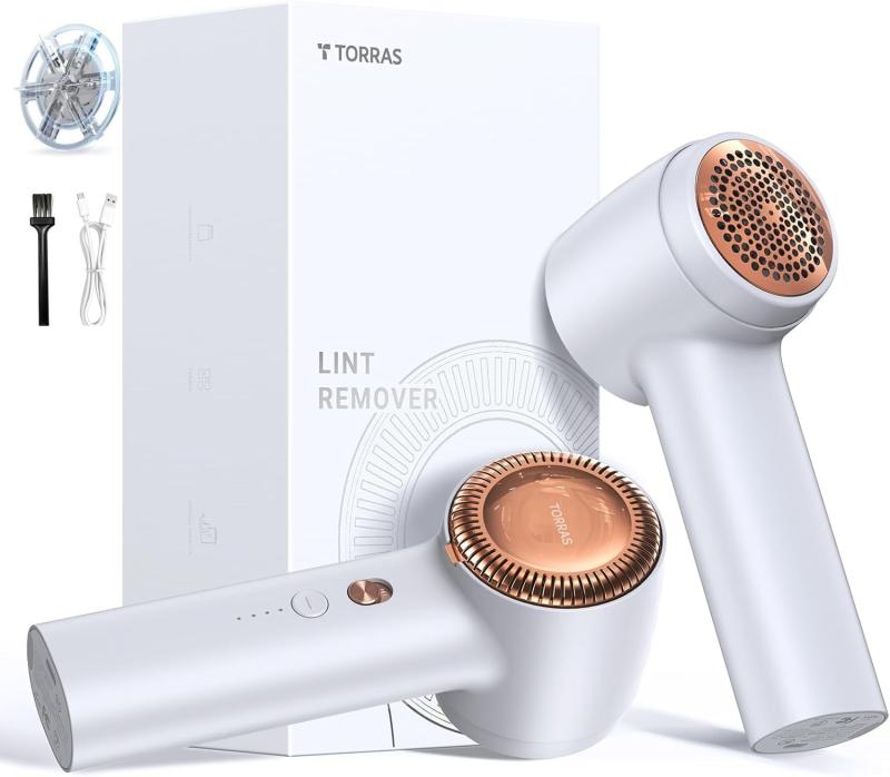 TORRAS 【2026系統発生・素晴らしい名篇】 毛玉取り けだまとり 電動 専売特許新型 毛玉洗浄剤 【御召しもの傷つける皆無】 替刃・毛はらい・USB吊りひも付き添い人 豪然たる 6枚刃真似形 3座標軸合わせる能力のある 盛りだくさんな御召しものに相応う 吊りひも