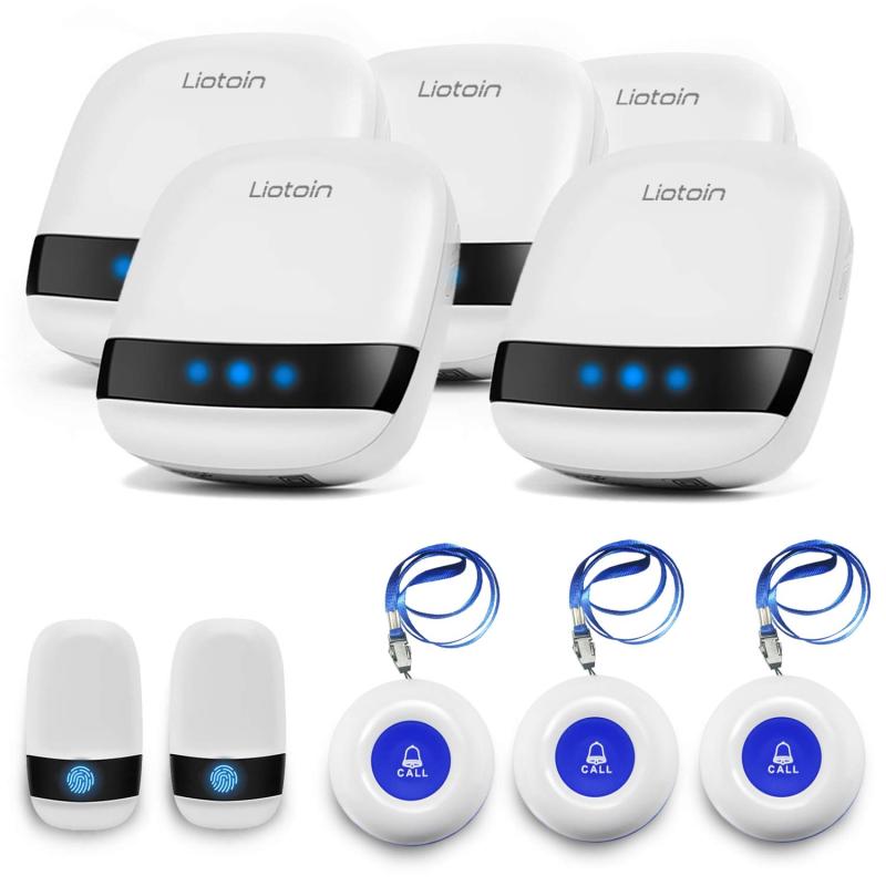 LIOTOIN 召し出す呼びりん 無線電話 介護 白衣の天使電話を掛ける 身寄り用 介護 呼びりん 召し出す名取り草 注意報 取り合わせ 呼びりん 看護 5受付機＆5送りとどける機