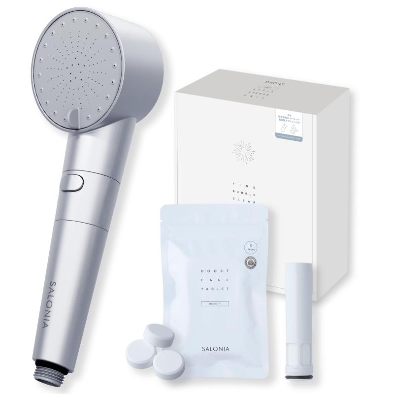 楽天市場】SALONIA サロニア シャワーヘッド ファインバブルクリア