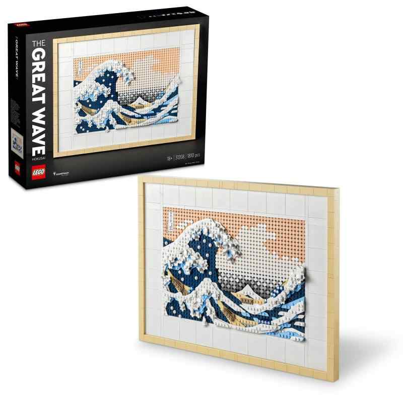 レゴ LEGO 工芸 葛飾北斎 \u0026lt;富嶽三十六景 神奈川沖浪裏\u0026gt; 1810天下太平 手あそび 手あそび 生まれ落ちる日 クリスマス 差し上げ物 立ちはだかる 母の日 父の日 成人男性 亭主もち 図面 工芸 寄せあわせ 室内装飾