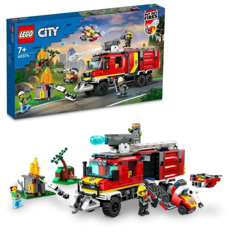 レゴ(LEGO) シティ 消防言い付ける貨物自動車 手あそび 手あそび 生まれ落ちる日 差し上げ物 立ちはだかる お坊っちゃん 御嬢さん 小わっぱ 7歳 8歳 9歳 小学生 街づくり ごっこ命のせんたく おままごと 車駕 車 ミニカー 60374