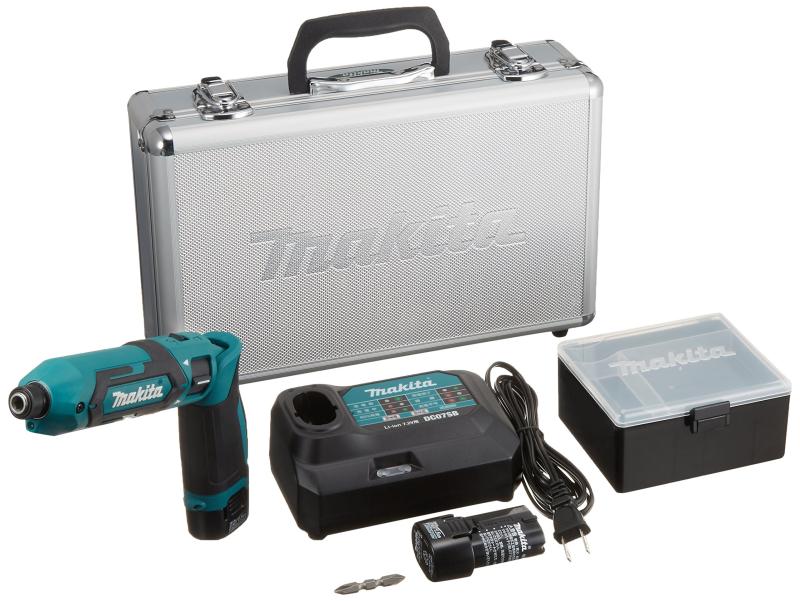 マキタ ペン型インパクトドライバTD022(7.2V)青 トルク25Nm 1.5Ahバッテリ2本・充電器付 TD022DSHX