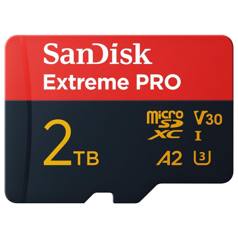 SanDisk Extreme PRO microSD歌留多+SDアダプタ2結核症 (スマートフォン、行動カム、ド貸し付け金用、最大限度250MB/秒、5K、4K UHD) A2アプリパフォーマンス + RescuePro Deluxe UHS-I C10