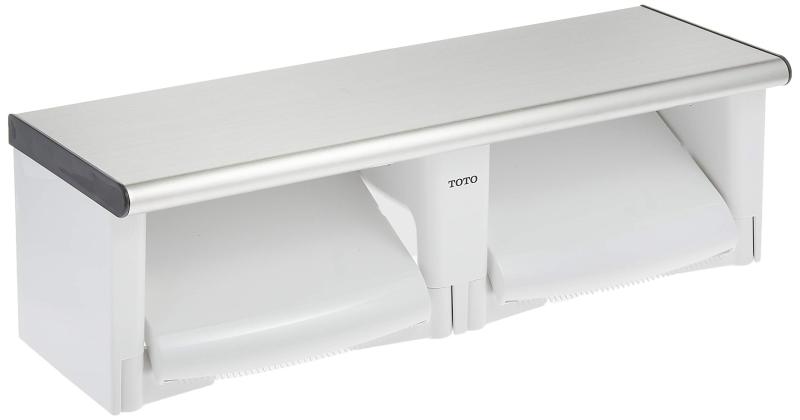 TOTO 二連紙巻器 棚付き(ステンレス) 樹脂製 YH702