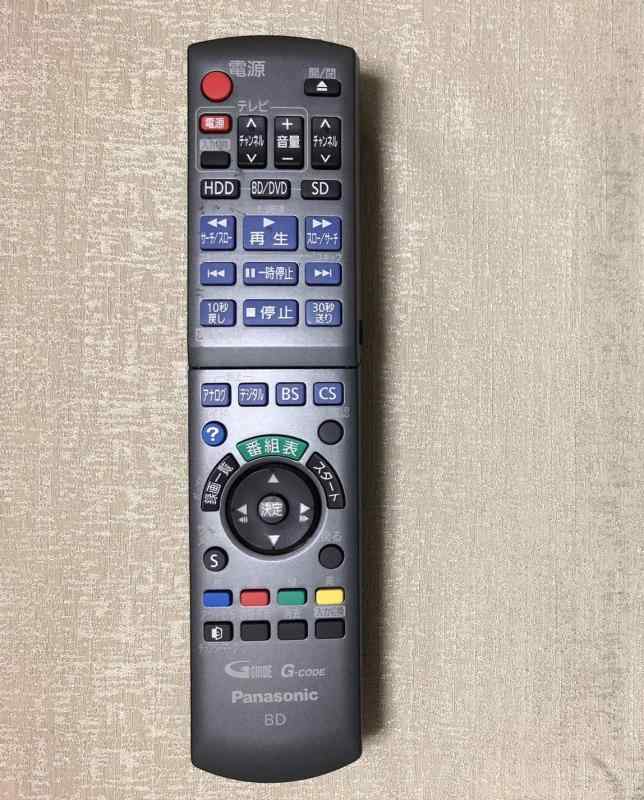 Panasonic ブルーレイディスクレコーダー用遠隔操作 N2QAYB000346