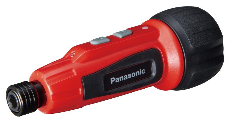 パナソニック(Panasonic) USB充電ミニドライバー 3.7V ミニック miniQu 内蔵電池 850mAh 本体・USB充電ケーブル・ビット5本セット EZ7412S-R レッド