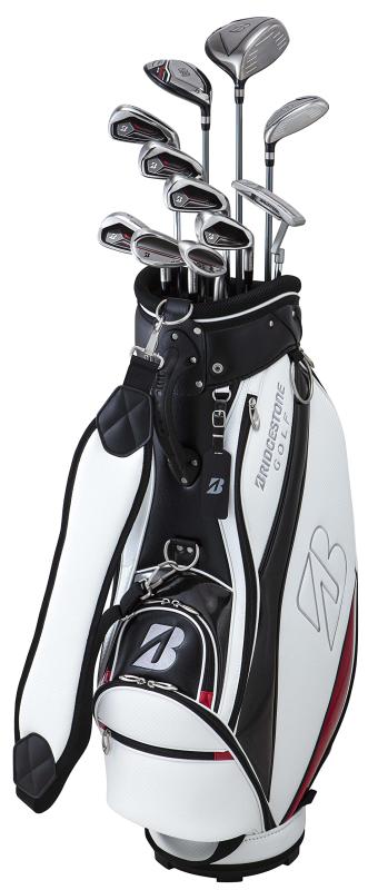 BRIDGESTONE(ブリヂストン) ゴルフ野球クラブ書き割り BRIDGESTONE GOLF BG-100 キャディバッグ付き添い人野球クラブ11本書き割り メンズ アイアン 炭素R立て坑