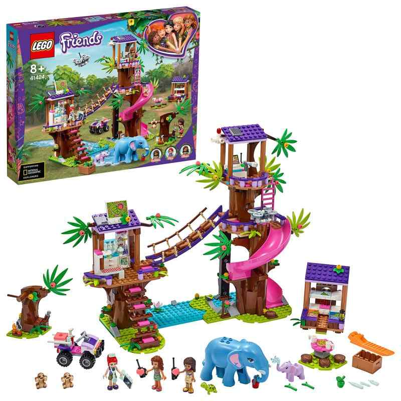 レゴ(LEGO) フレンズ フレンズのジャングルレスキュー軍事基地 ツリーハウスアニマルベットクリニックセット 8才以上向け手あそび 41424