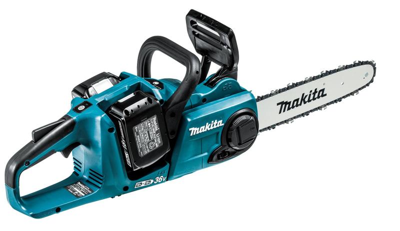 マキタ 申し受ける式チェンソー ガイドバー300粍 青 18V 6Ahバッテリ2本・申し受ける器付 MUC303DPG2