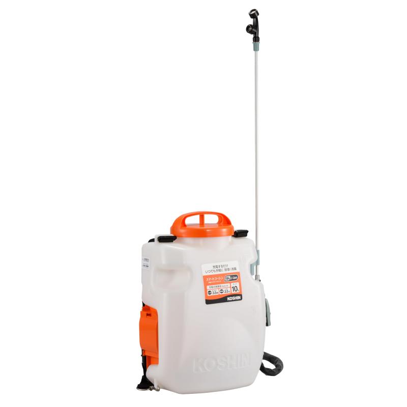 工進(KOSHIN) 18V 2.0Ah 申し受ける式 噴霧器 貯蔵タンク 10L SLS-10N ダイヤフラム 揚水機 背負い 防疫 防除 除草 手元 取り替えっこ 静音 飾り気の無い 似ている乾電池 乾電池・申し受ける器 別売