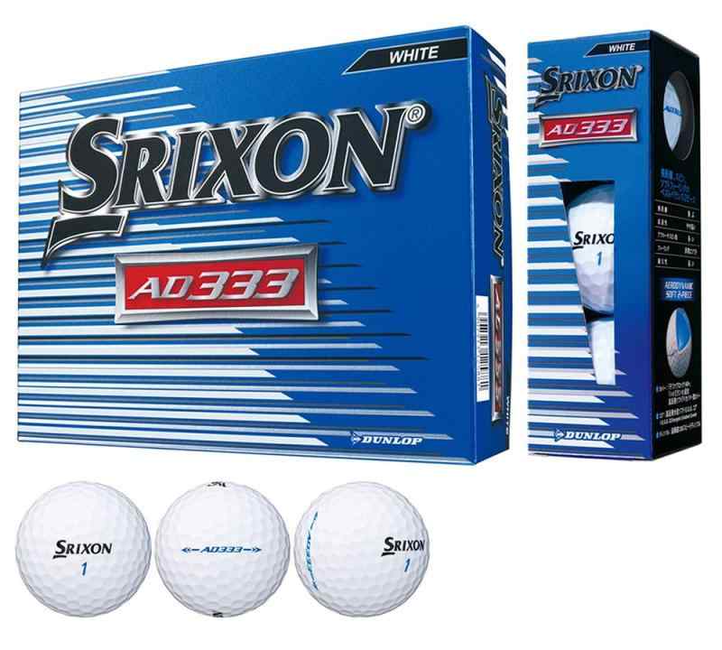 DUNLOP(ダンロップ) ゴルフボール SRIXON AD333 2018年モデル 1ダース(12個入り)