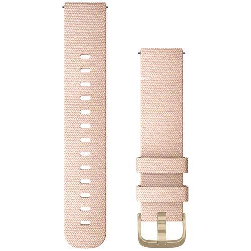 GARMIN Quick Release バンド 20mm Blush Pink Woven Nylon/Light Gold 010-12924-52【GARMIN純正品】｜DONZ STORE