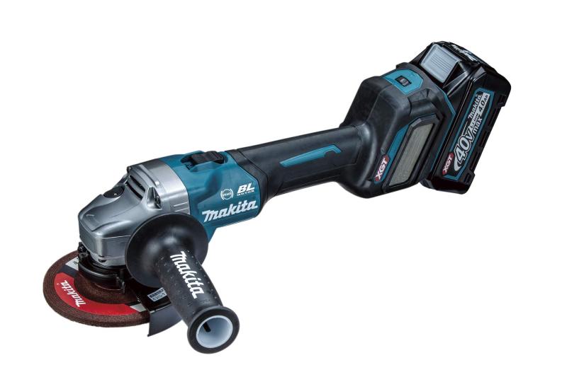 マキタ(makita) 125粍ディスクグラインダ 40Vmax 4Ah バッテリ2本・申し受ける器・入れもの付 GA018GRMX
