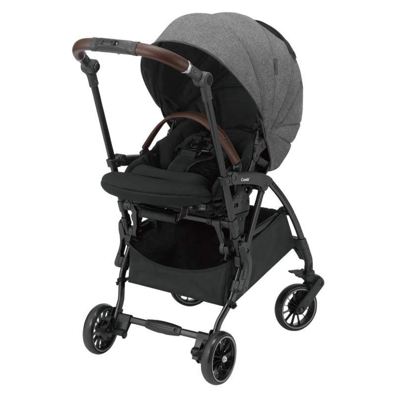 COMBI コンビ A型(両対面)ベビーカー 1ヶ月から36カ月頃まで ホワイトレーベル スゴカル minimo plus エッグショック AN レーヴグレー 装備充実の軽量で小回りの利くコンパクトベビーカー