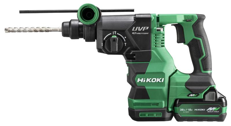 HiKOKI(ハイコーキ) 36V 充電式 ロータリーハンマドリル DH3628DA SDSプラスシャンク バッテリー2個・充電器・システムケース3付 コンクリート穴あけ28mm DH3628DA (2XPZ)