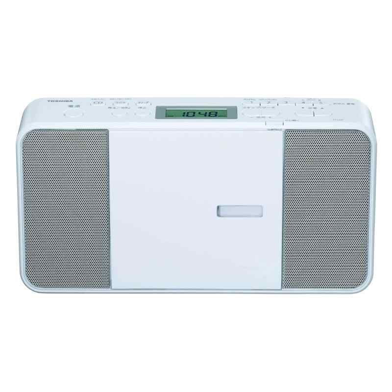 TOSHIBA(東芝) CDラジオ受信機 TY-C251(W) パウダーコンパクト か細い 上半身 縦型 広広としたFM 相応う 見て呉れ大きさ 280×149×63粍 質量 約1.2kg