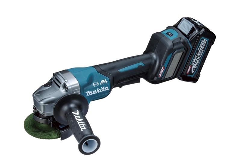 マキタ(makita) 100粍ディスクグラインダ 40Vmax 4Ah バッテリ2本・申し受ける器・入れもの付 GA019GRMX