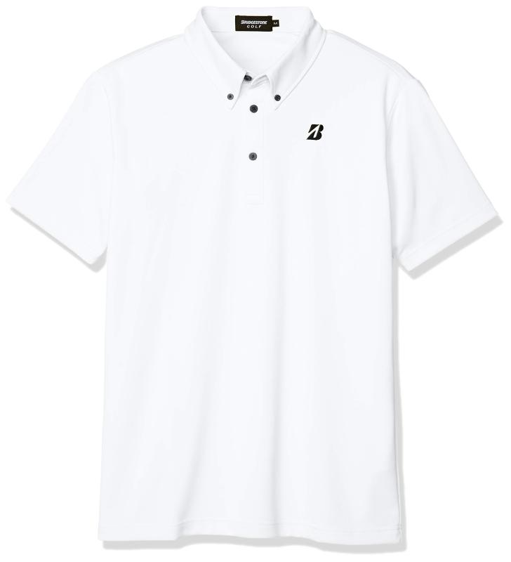 [BRIDGESTONE GOLF(ブリヂストンゴルフ)]シャツ TOUR B半袖ボタンダウンシャツ50G02A メンズ ホワイト 日本 3L (日本サイズ3L相当)