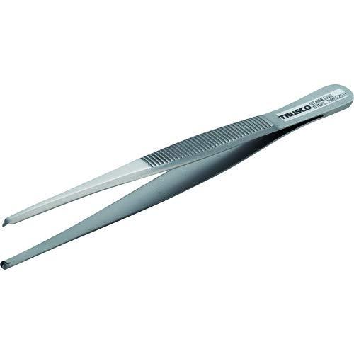 TRUSCO(トラスコ) 高精度ステンレス製ピンセット 130mm 有鈎型 TSP-80 × 10本 【ケース販売】