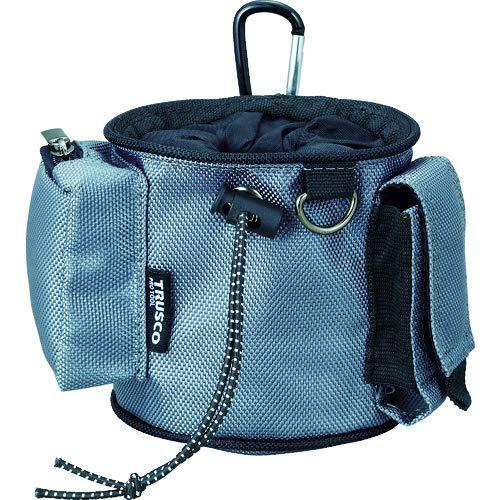TRUSCO(トラスコ) コンパクトツールケース シボリポケット 薄墨色 TCTC2003-GY × 20【入れもの売りわたす】