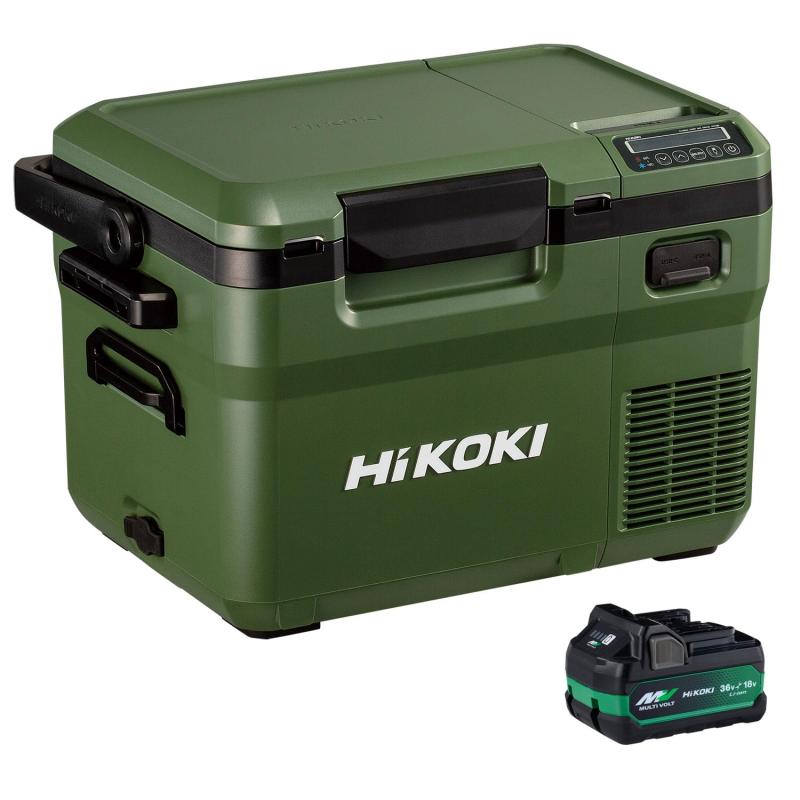 HiKOKI(ハイコーキ) 14.4/18V コードレス 冷ややかさ庫 UL18DD 10.5L パウダーコンパクト 3ワット数相応う コンプレッサ式 -18℃~60℃ 17座標軸体温備え付ける USB-A USB-C端子積み上げる ACアダプター 車載用DC吊りひも 乾電池1個付き添い人 フォレ