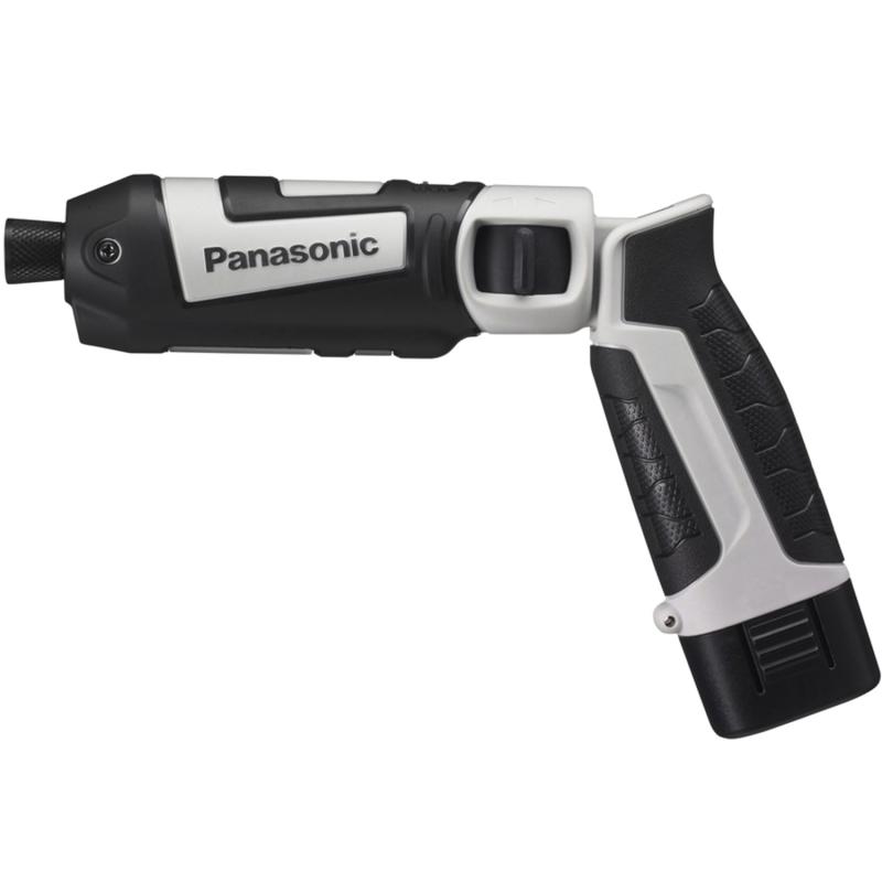 パナソニック(Panasonic) 申し受けるスティックインパクトドライバー 7.2V (1.5Ah蓄電池風呂敷き包み×2個/申し受ける器/入れもの付)トルク25N・m 広広とした・斑点模様LED積み上げる EZ7521天使の都市2S-H 薄墨色