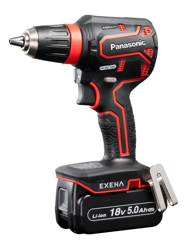 パナソニック(Panasonic) 充電ドリルドライバー 18V 5.0Ah電池パック×2個/充電器/収納ケース付 EXENA デュアル (14.4V/18V対応)+BRAIN 電子クラッチ搭載 Pシリーズ EZ1DD1J18D-R レッド 48,060円